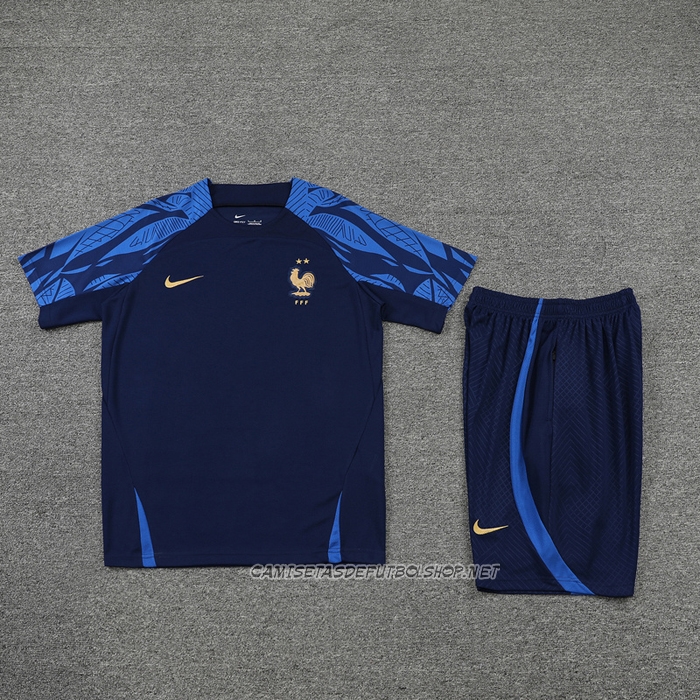 Chandal del Francia 22-23 Manga Corta Azul - Pantalon Corto